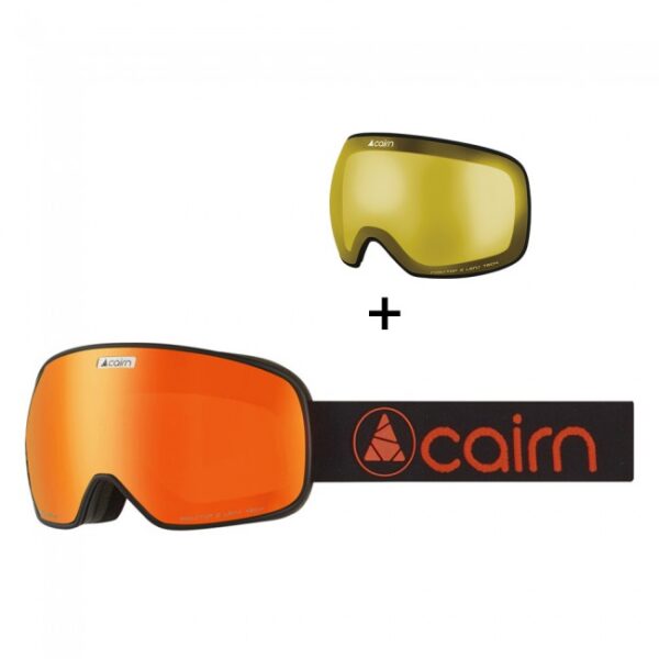 Cairn Magnetik, skibriller, mat sort orange